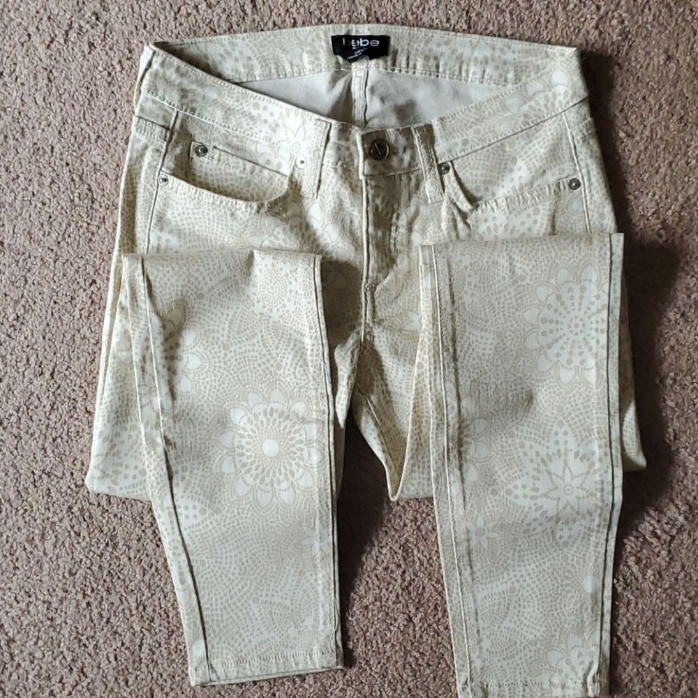 Bebe floral print pants